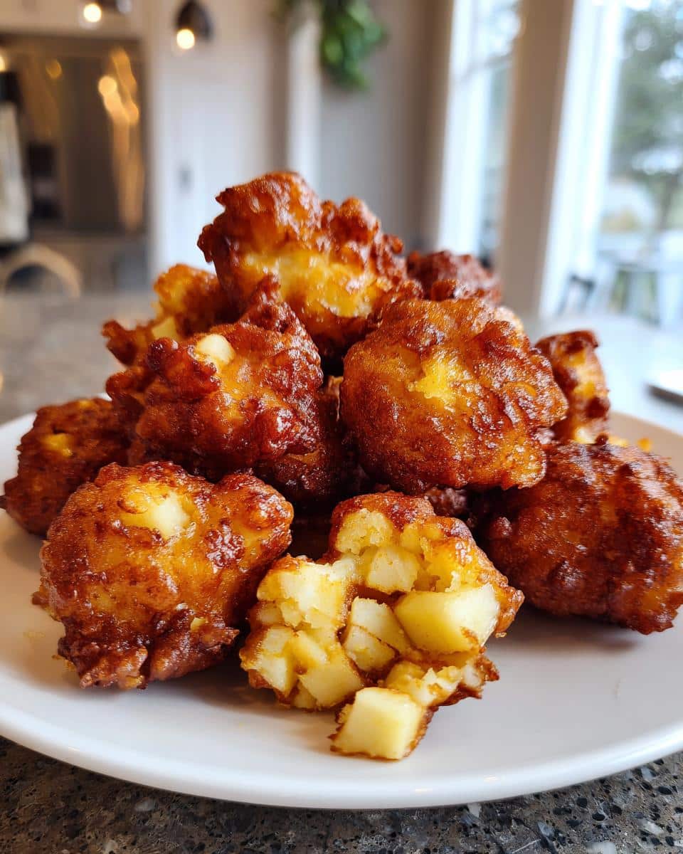 Moist Baked Apple Fritters in Just 30 Minutes