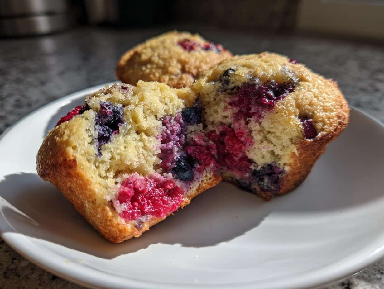 Moist Berry Yogurt Muffins Ready in Just 30 Minutes