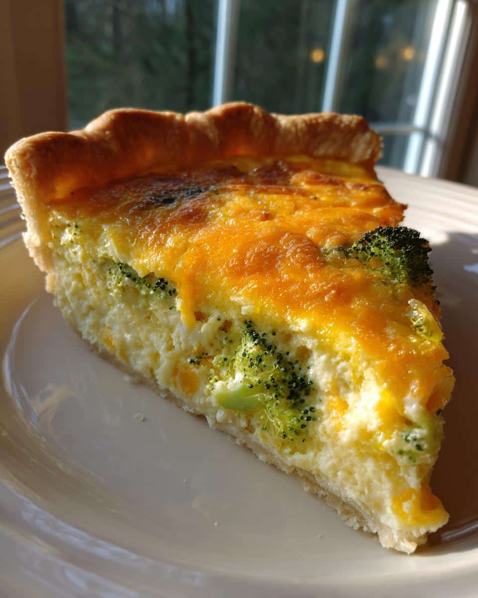 Broccoli Cheddar Quiche (egg-free version optional) - detail 1