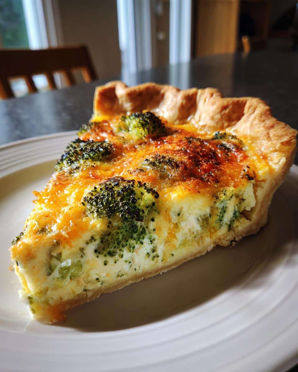Broccoli Cheddar Quiche (egg-free version optional) - detail 2