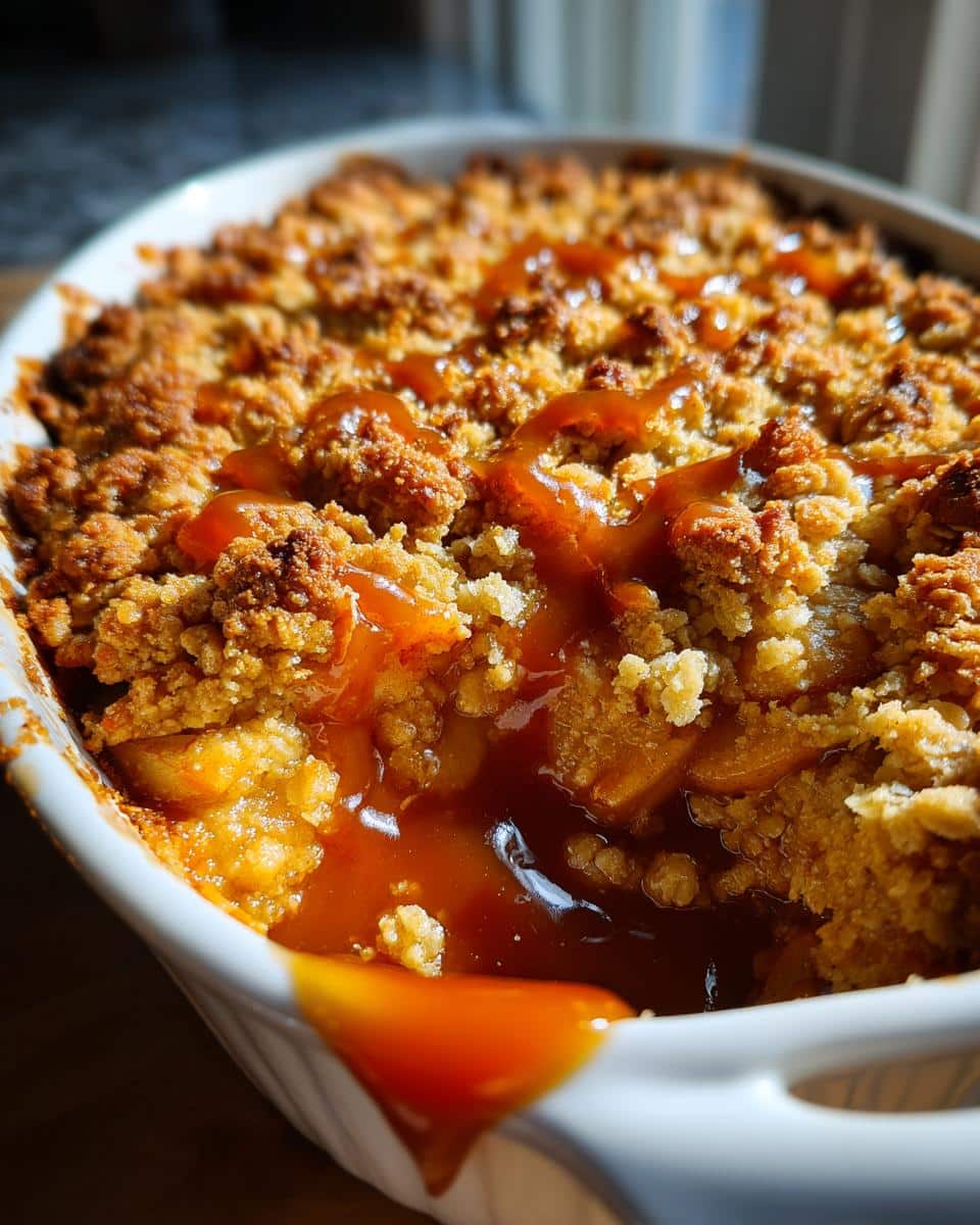 Irresistible Caramel Apple Crisp Recipe in 6 Easy Steps 5 Caramel Apple Crisp - detail 1