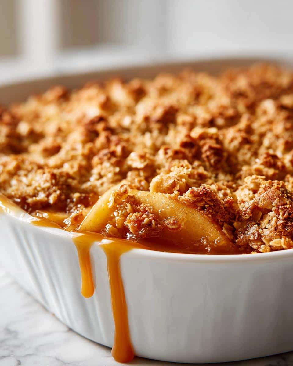 Irresistible Caramel Apple Crisp Recipe in 6 Easy Steps 6 Caramel Apple Crisp - detail 2