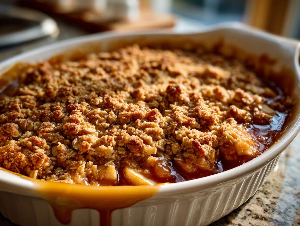 Irresistible Caramel Apple Crisp Recipe in 6 Easy Steps