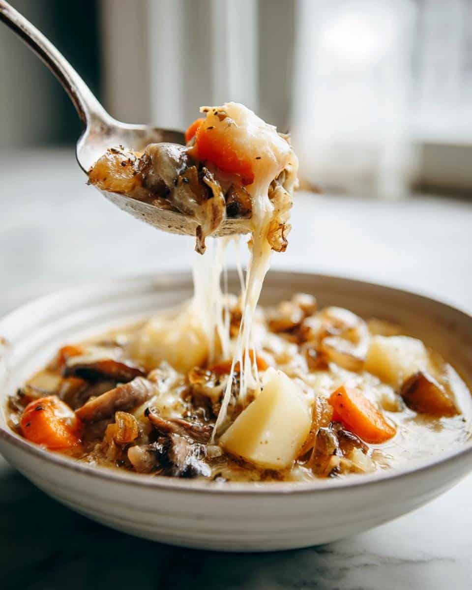 45-Minute Cheeseburger Soup: Irresistibly Cheesy Comfort in a Bowl 6 Cheeseburger Soup (vegetarian option: lentil-mushroom base) - detail 1