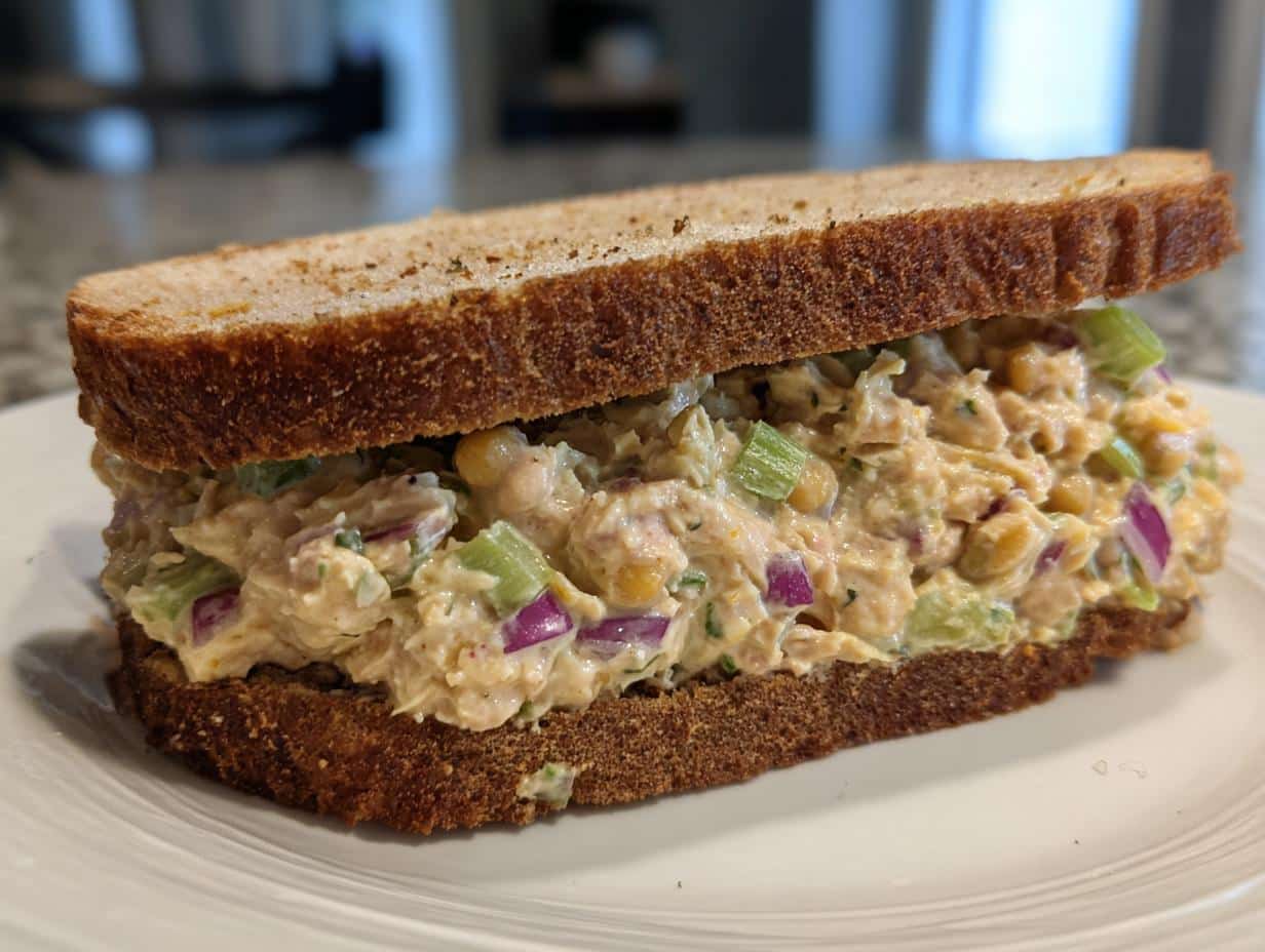 10-Minute Chickpea Tuna Salad Sandwiches – Easy Bliss