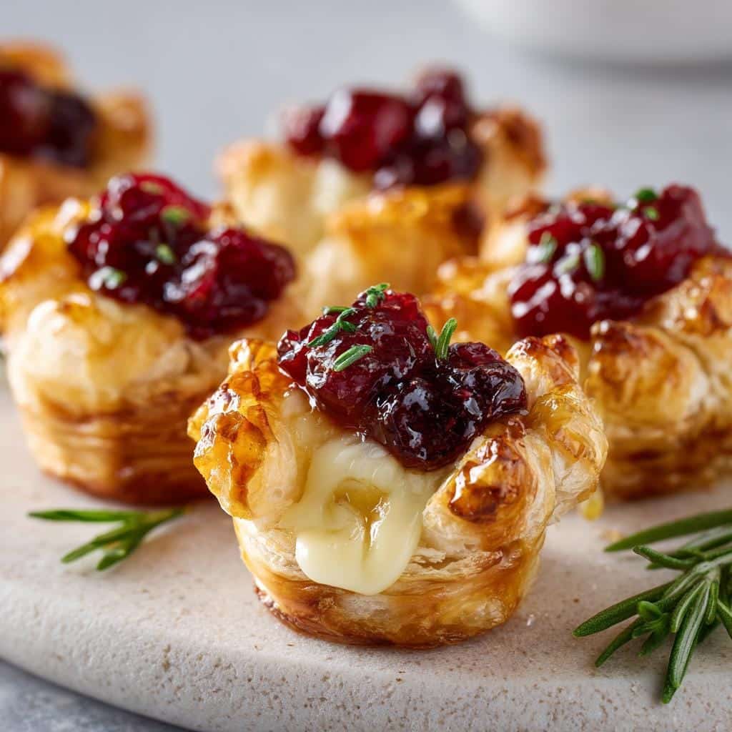 Irresistible Cranberry Brie Bites in Just 25 Minutes 5 Cranberry Brie Bites (use plant-based cheese if desired) - detail 1