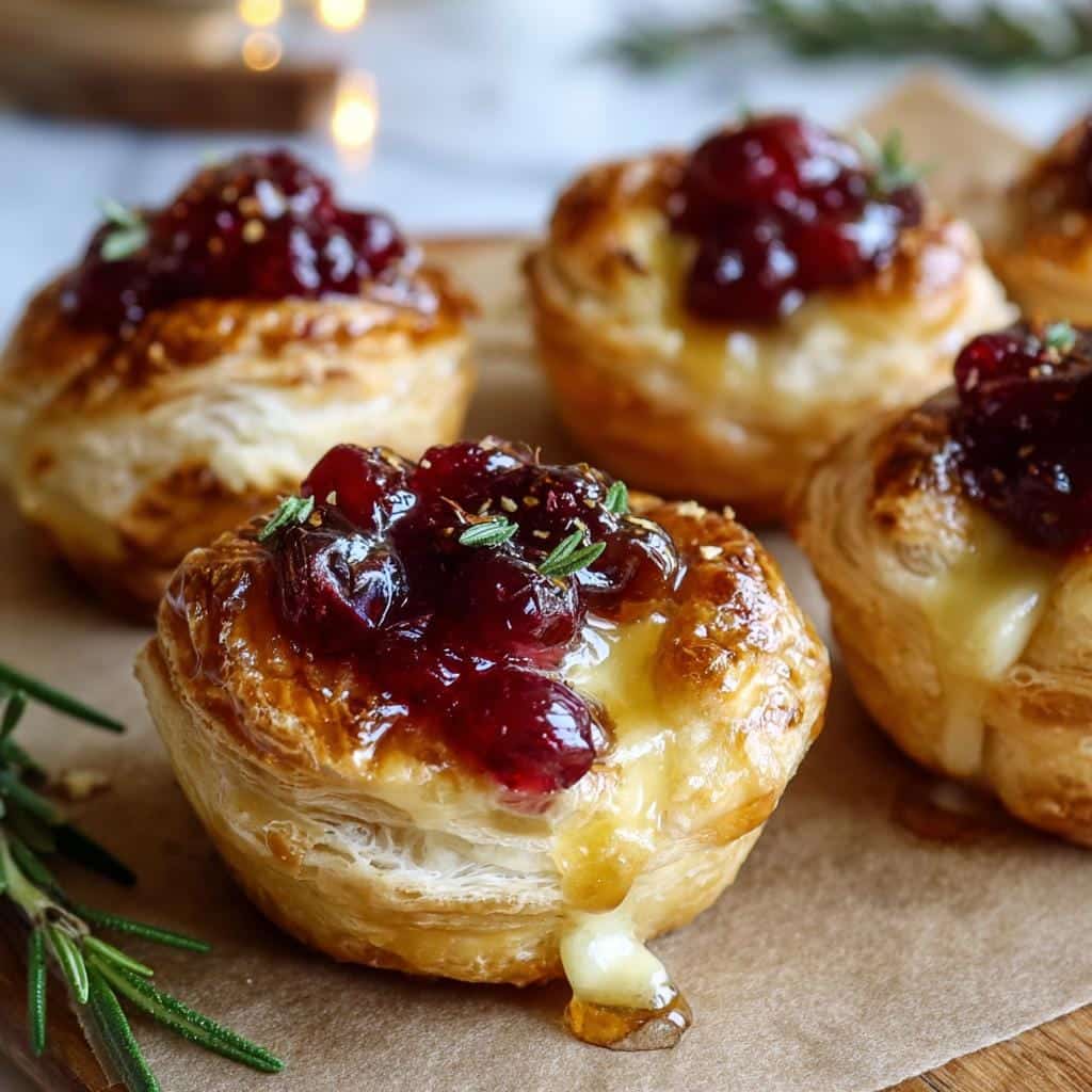 Irresistible Cranberry Brie Bites in Just 25 Minutes 6 Cranberry Brie Bites (use plant-based cheese if desired) - detail 2
