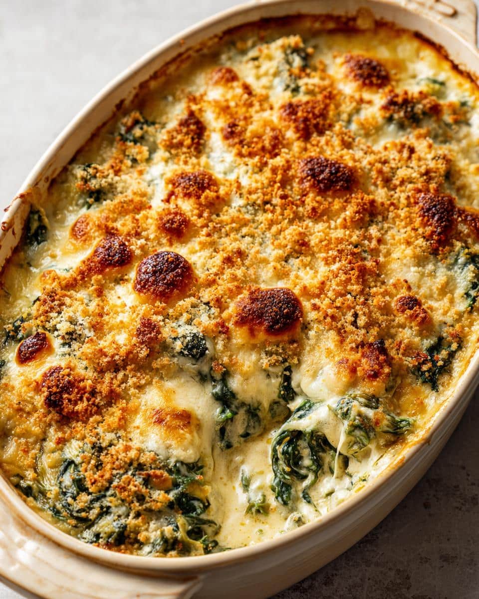 Creamed Spinach Gratin: The Best Cheesy Comfort Dish Ever! 7 Creamed Spinach Gratin - detail 2