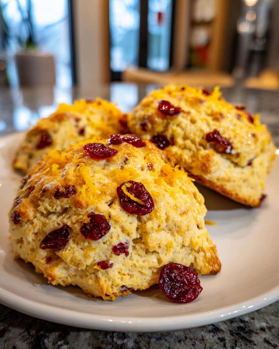 30-Minute Festive Cranberry Orange Scones You'll Crave 5 Festive Cranberry Orange Scones - detail 1