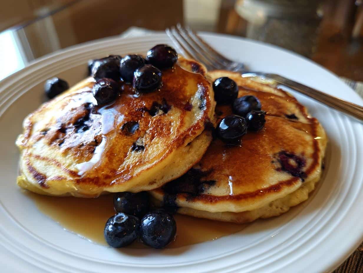 Fluffy Gluten-Free Blueberry Pancakes in Just 15 Minutes