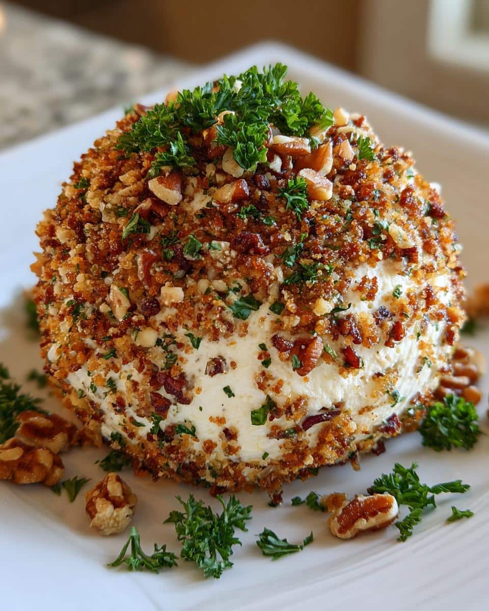 15-Minute Holiday Cheese Ball That'll Steal the Party 6 Holiday Cheese Ball (nut-based) - detail 2