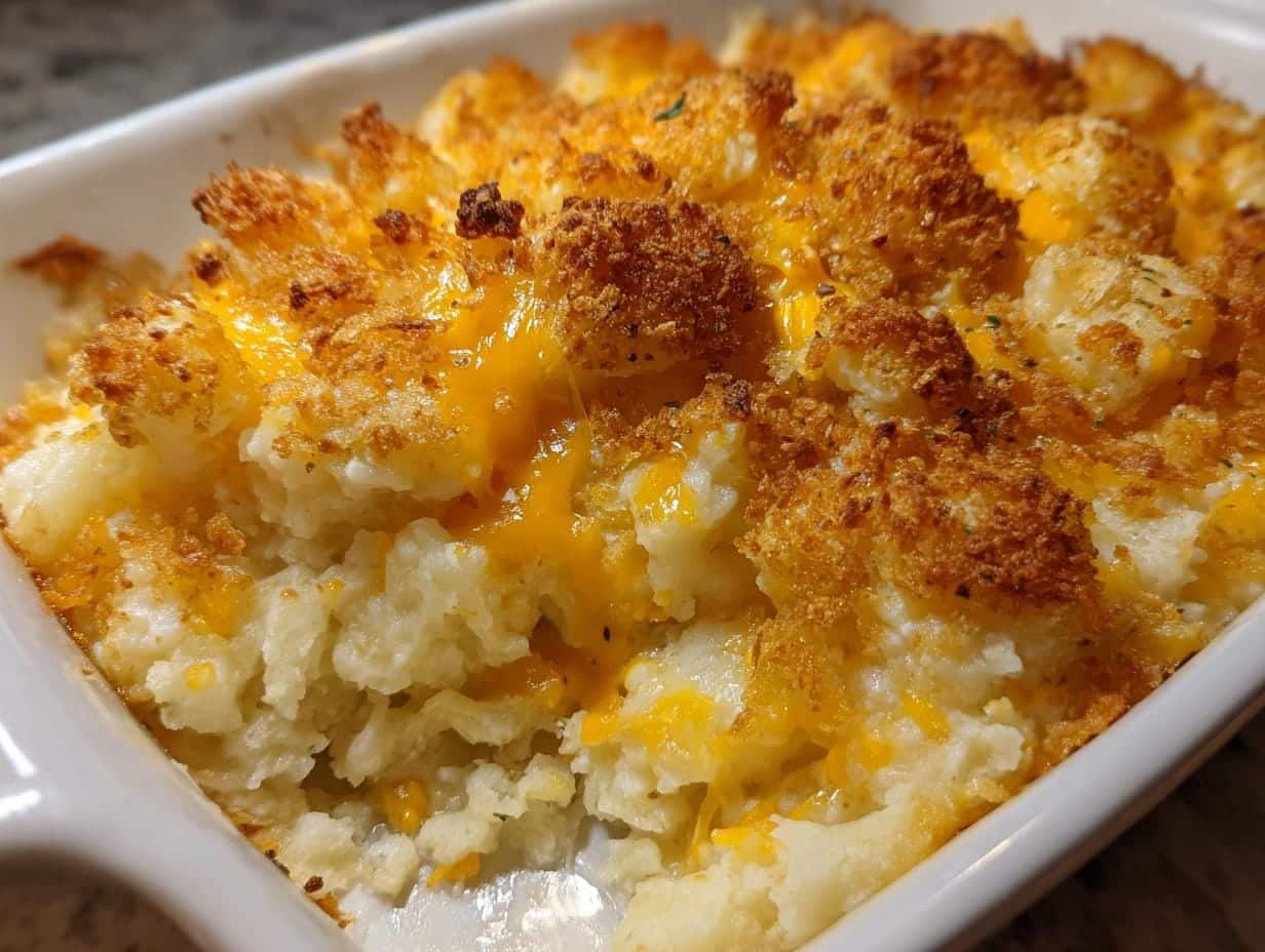 Creamy Mashed Potato Casserole with 4 Secret Ingredients