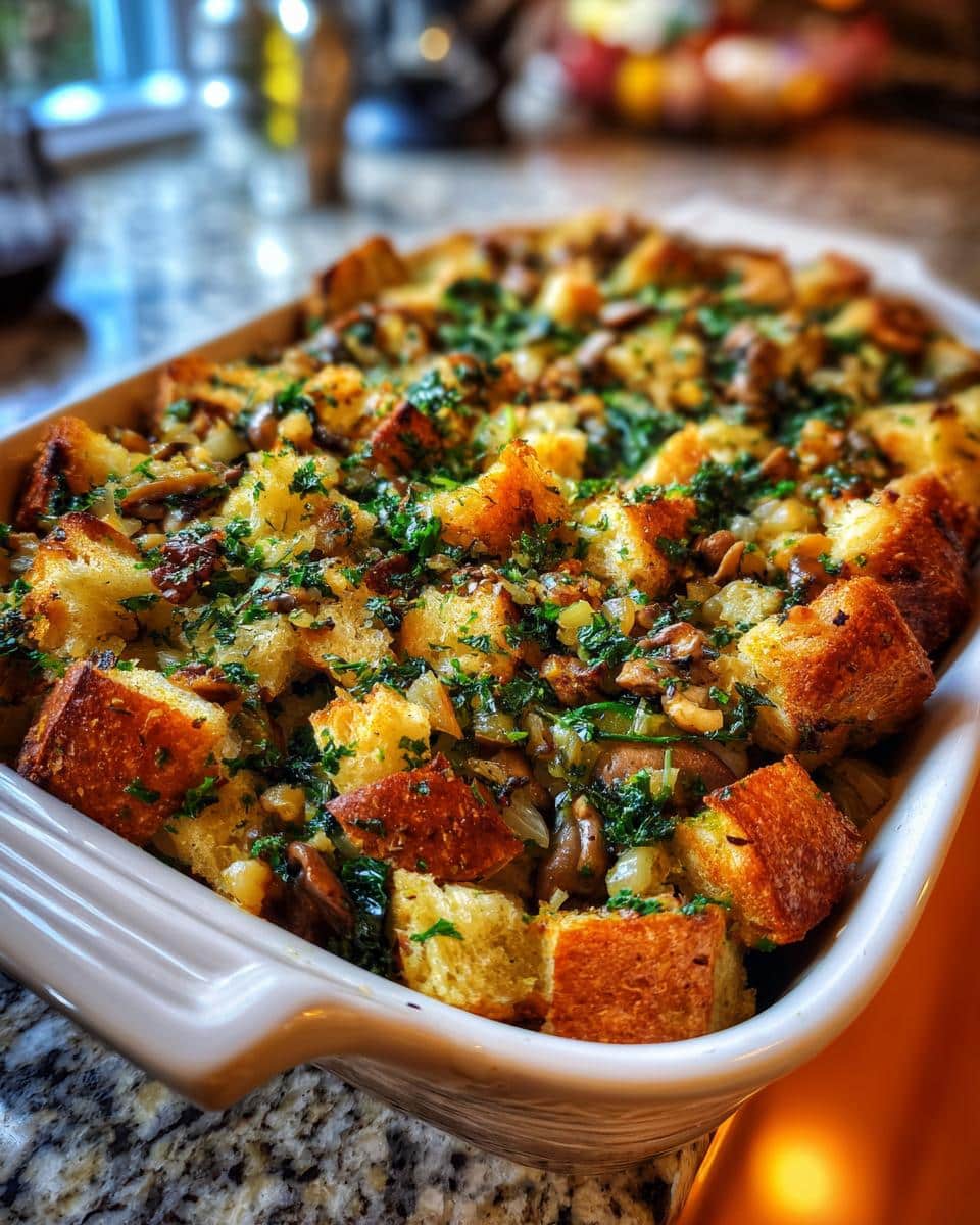 Irresistible Mushroom, Kale & Walnut Stuffing in 3 Easy Steps 8 Mushroom, Kale & Walnut Stuffing - detail 3