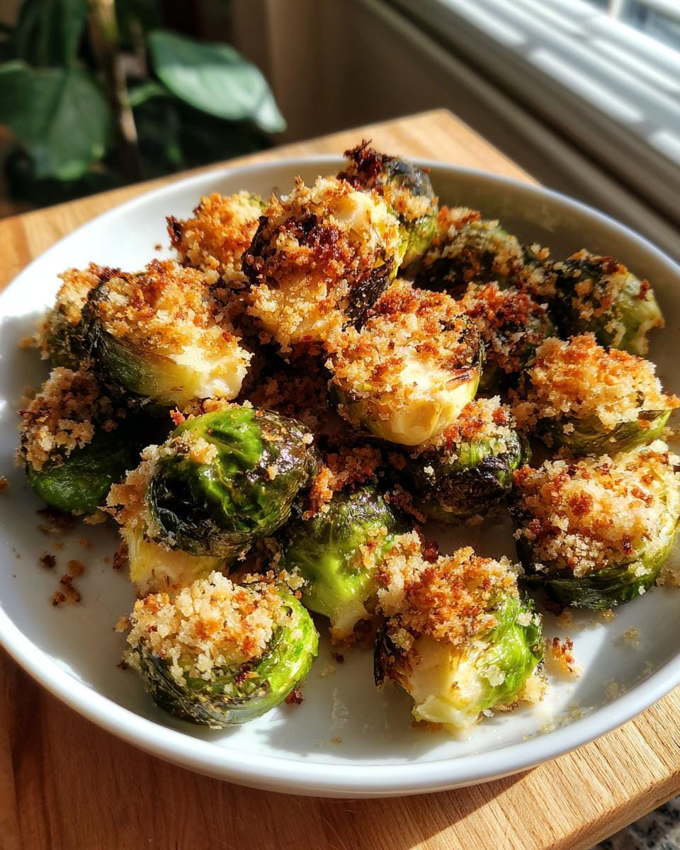 Irresistible Roasted Brussels Sprouts with Bacon-Less Crunch Recipe 7 Roasted Brussels Sprouts with Bacon-Less Crunch - detail 2