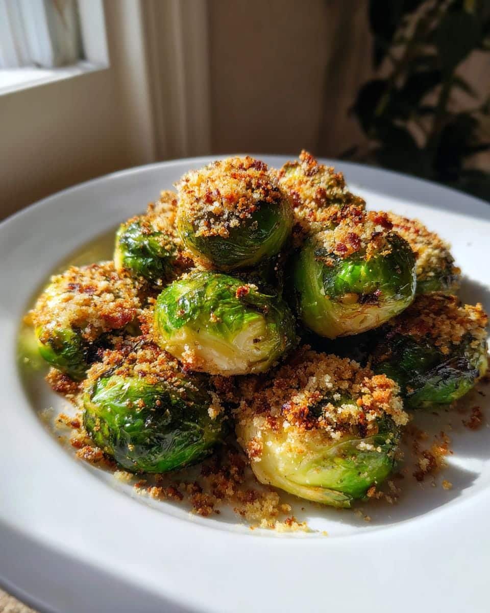 Irresistible Roasted Brussels Sprouts with Bacon-Less Crunch Recipe 8 Roasted Brussels Sprouts with Bacon-Less Crunch - detail 3