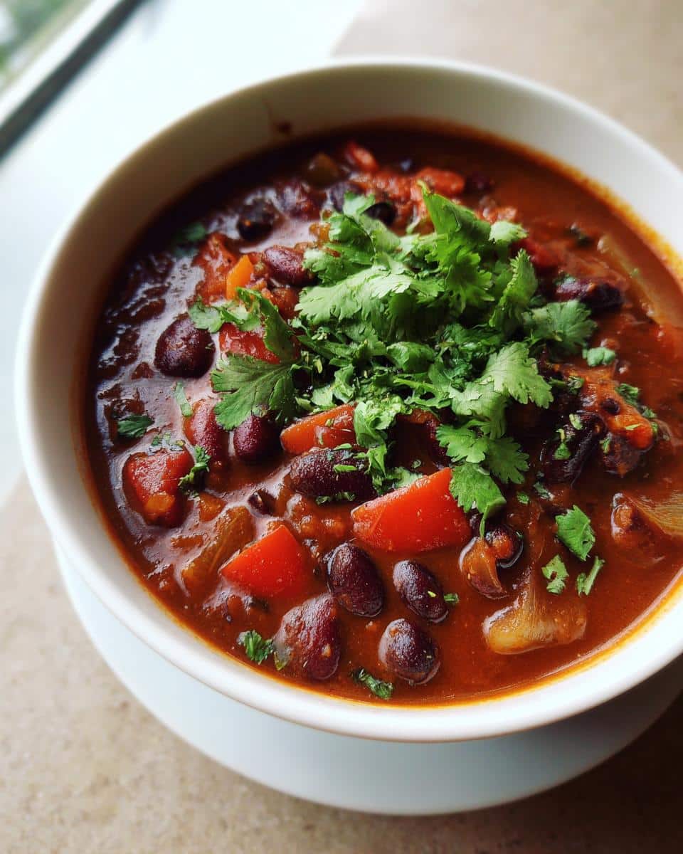 Hearty Three-Bean Turkey-less Chili Recipe in 35 Minutes 6 Three-Bean Turkey-less Chili - detail 2