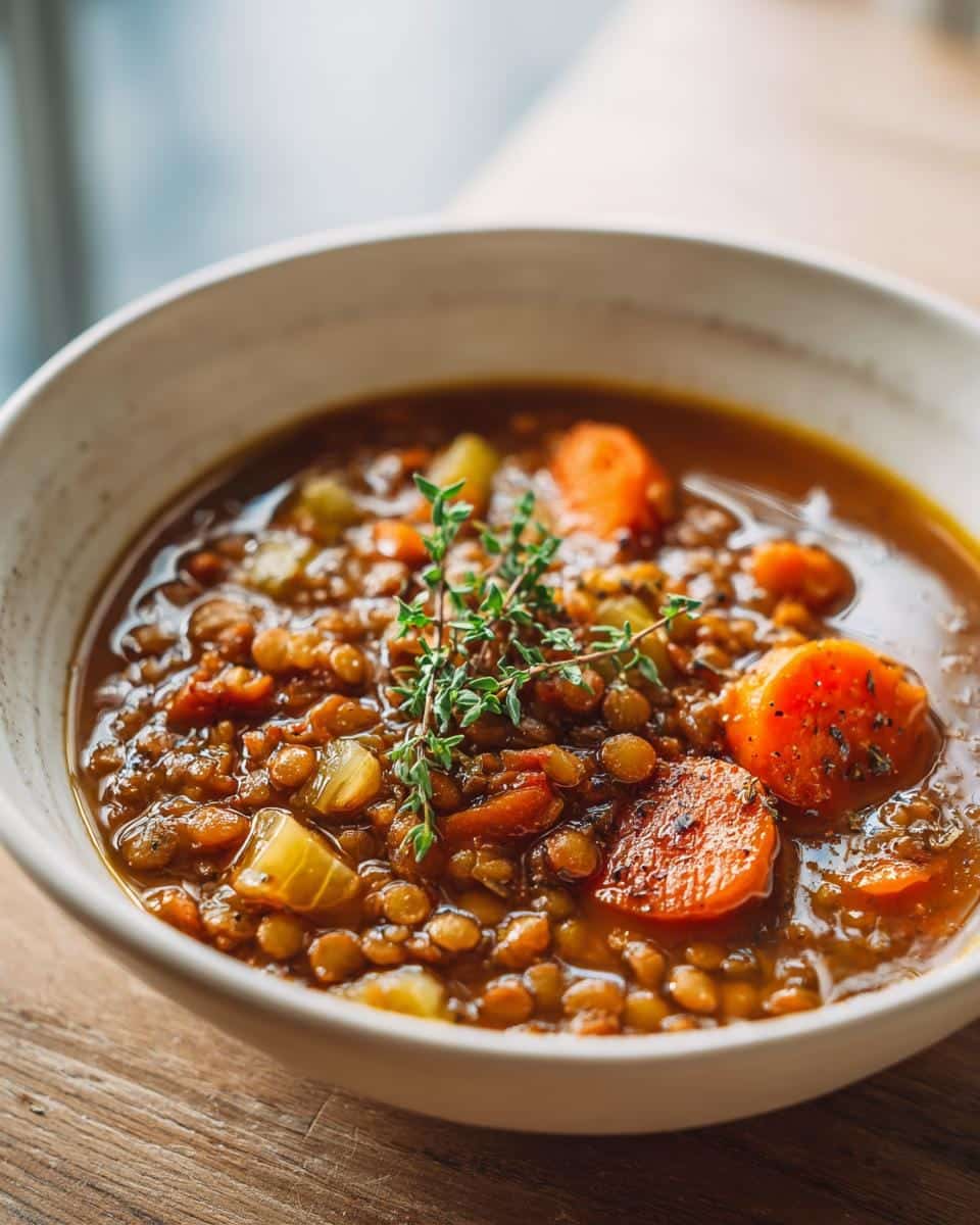 Vegan Lentil Soup - detail 3