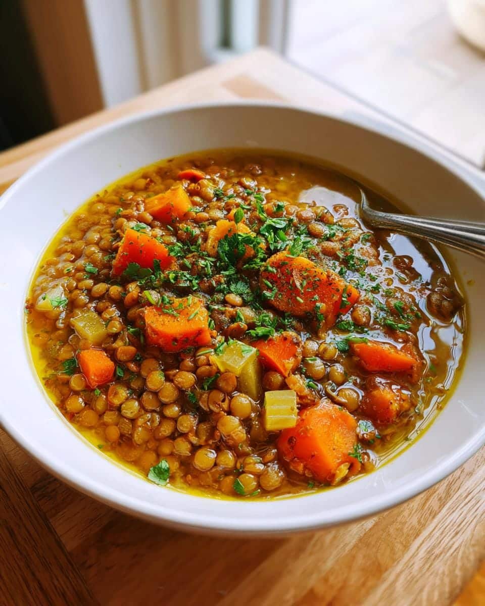Vegan Lentil Soup - detail 1