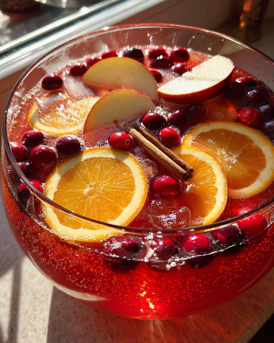 10-Minute Christmas Holiday Punch That’s a Crowd-Pleaser 4 Christmas holiday punch for a crowd - detail 1