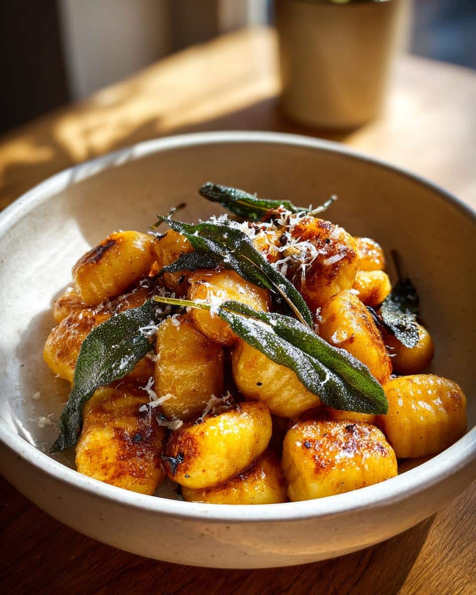 brown butter sage skillet gnocchi​ - detail 1