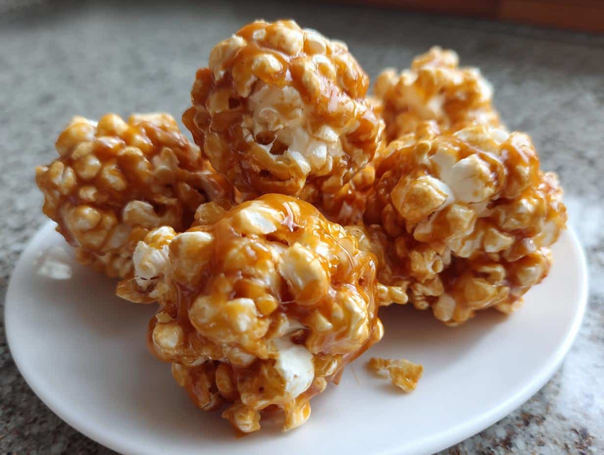 7-Ingredient Caramel Popcorn Balls: Irresistible & Easy