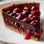 chocolate cranberry tart​