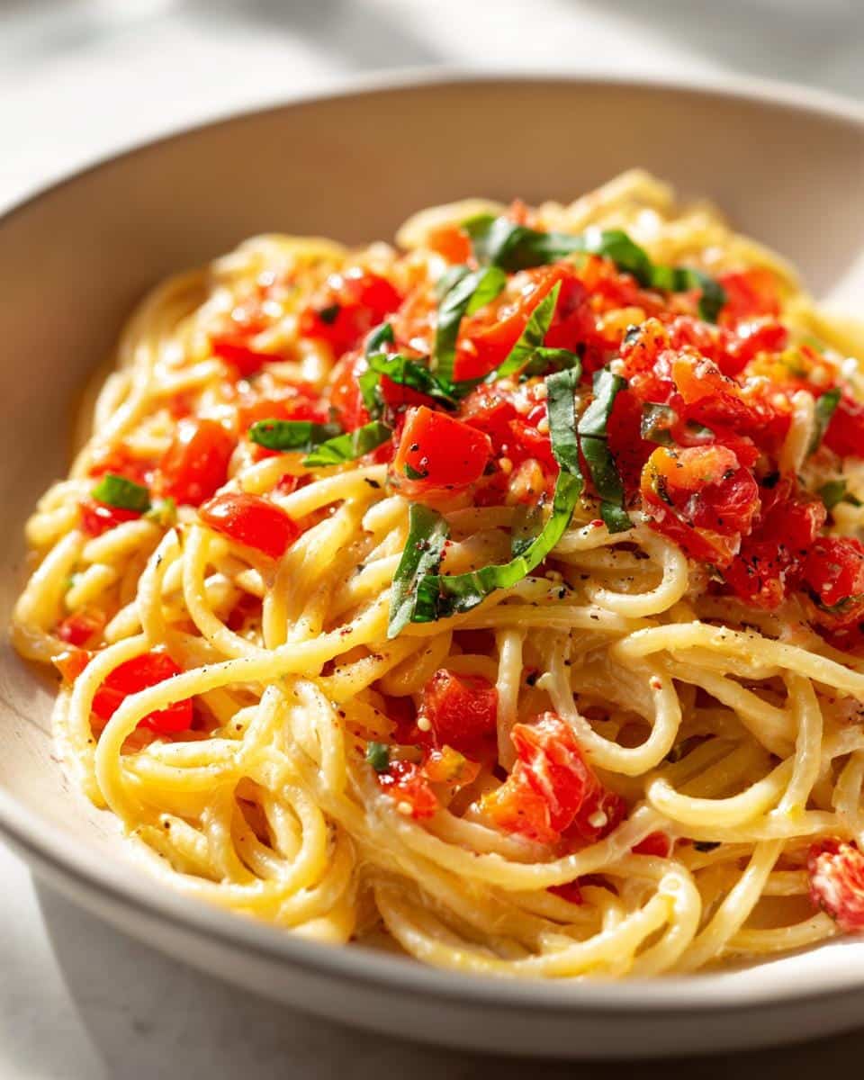 25-Minute Cottage Cheese Tomato Pasta – Creamy Dreamy Magic!