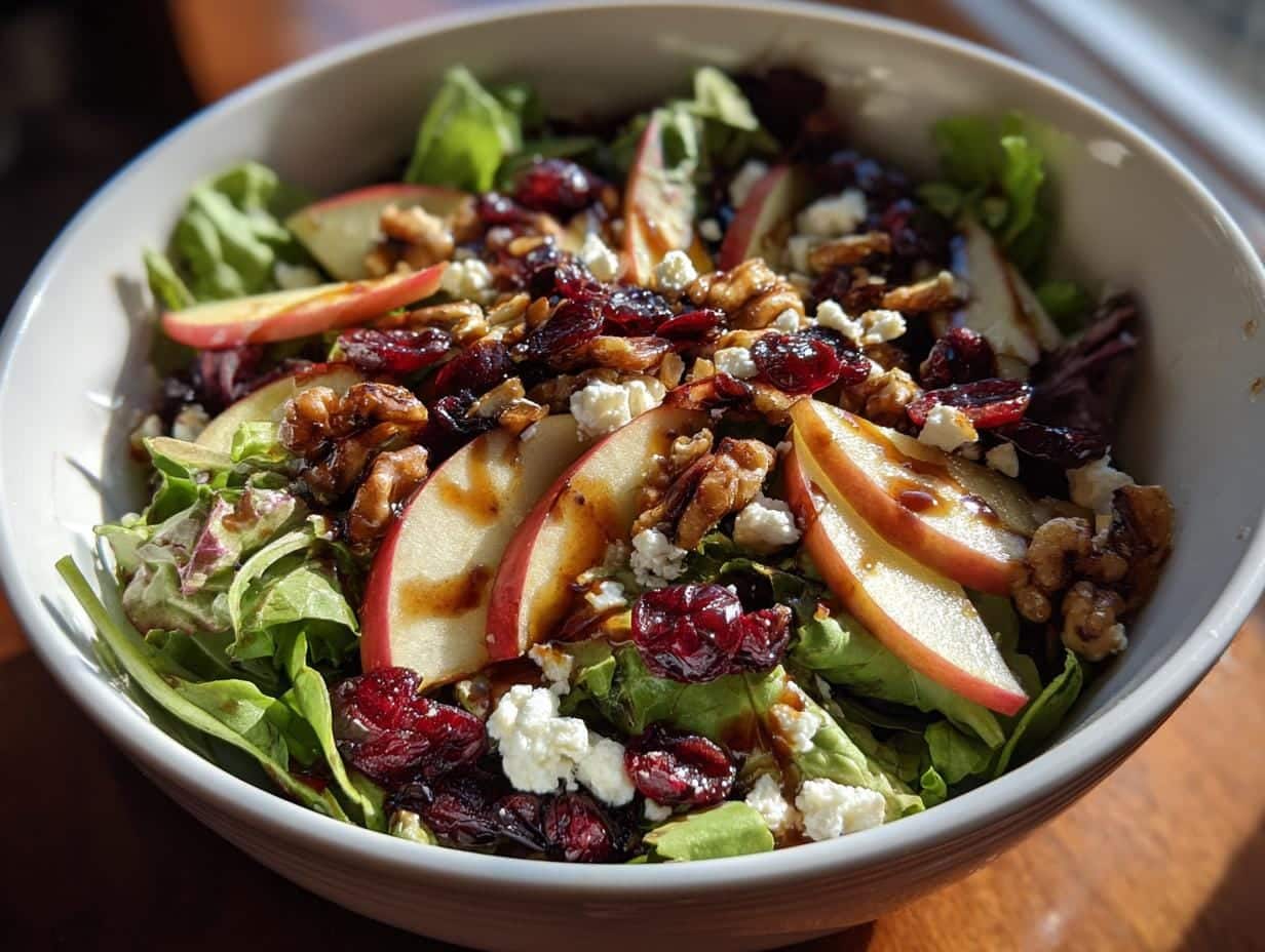 10-Minute Cranberry Apple Walnut Salad Recipe You’ll Adore