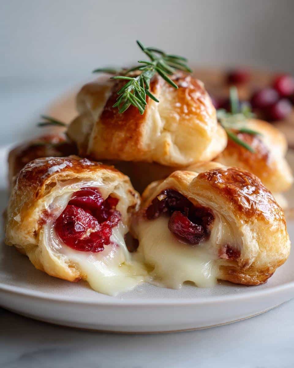 25-Minute Cranberry Brie Crescent Bites: Irresistible Bliss 4 cranberry brie crescent bites - detail 1