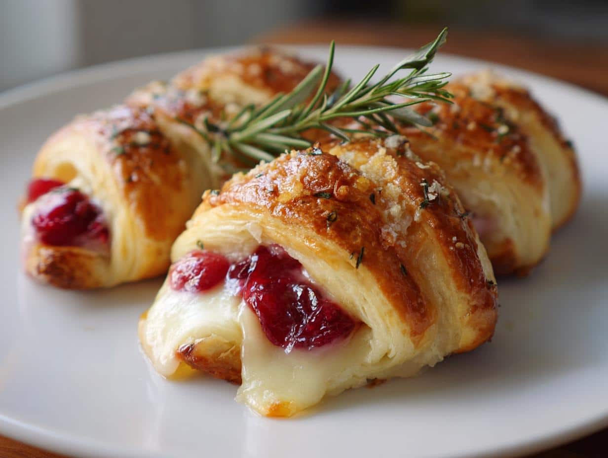 25-Minute Cranberry Brie Crescent Bites: Irresistible Bliss