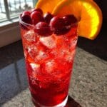 cranberry orange spritzer mocktail​