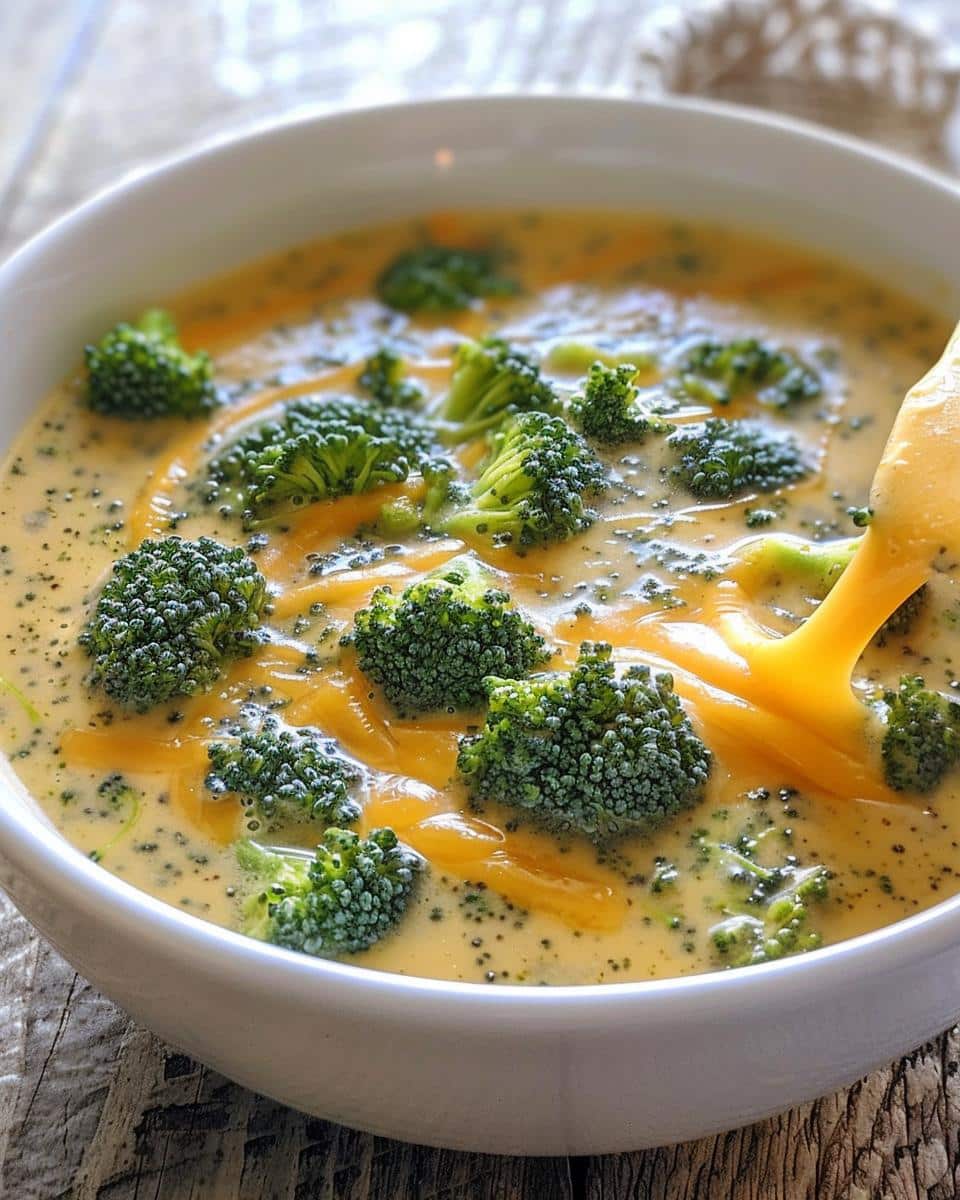 creamy broccoli cheddar soup​ - detail 1