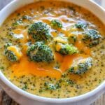 creamy broccoli cheddar soup​