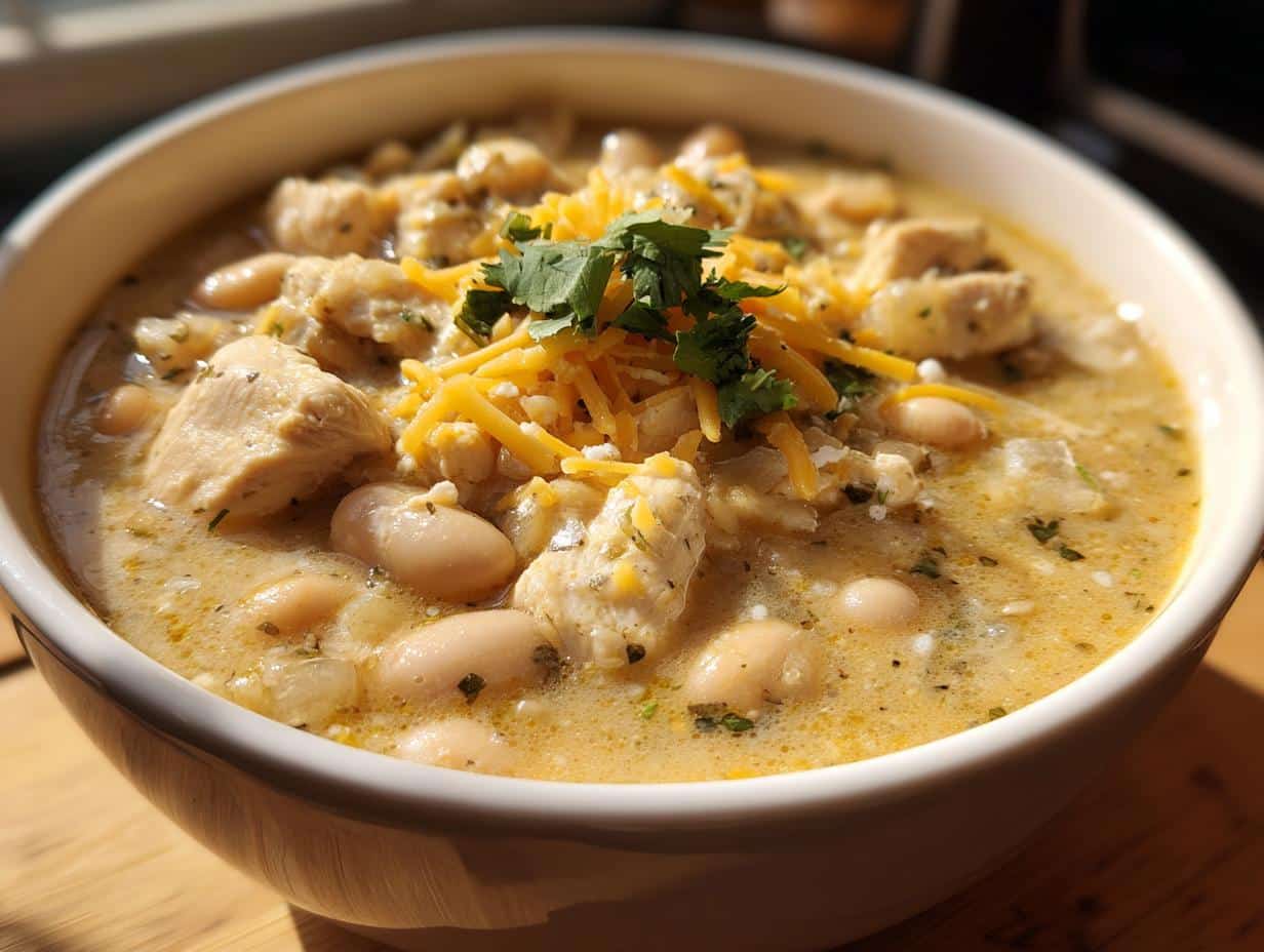 35-Minute Irresistible Creamy White Chicken Chili Recipe