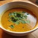 curried pumpkin lentil soup
