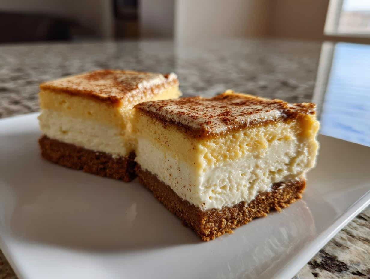 Irresistible Eggnog Cheesecake Bars with 2 Secret Tips