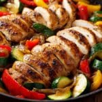 high protein chicken skillet dinner​