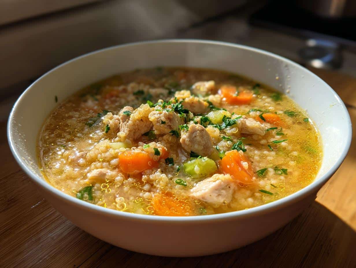 35g Protein Chicken Soup Meal Prep That Stays Fresh All Week