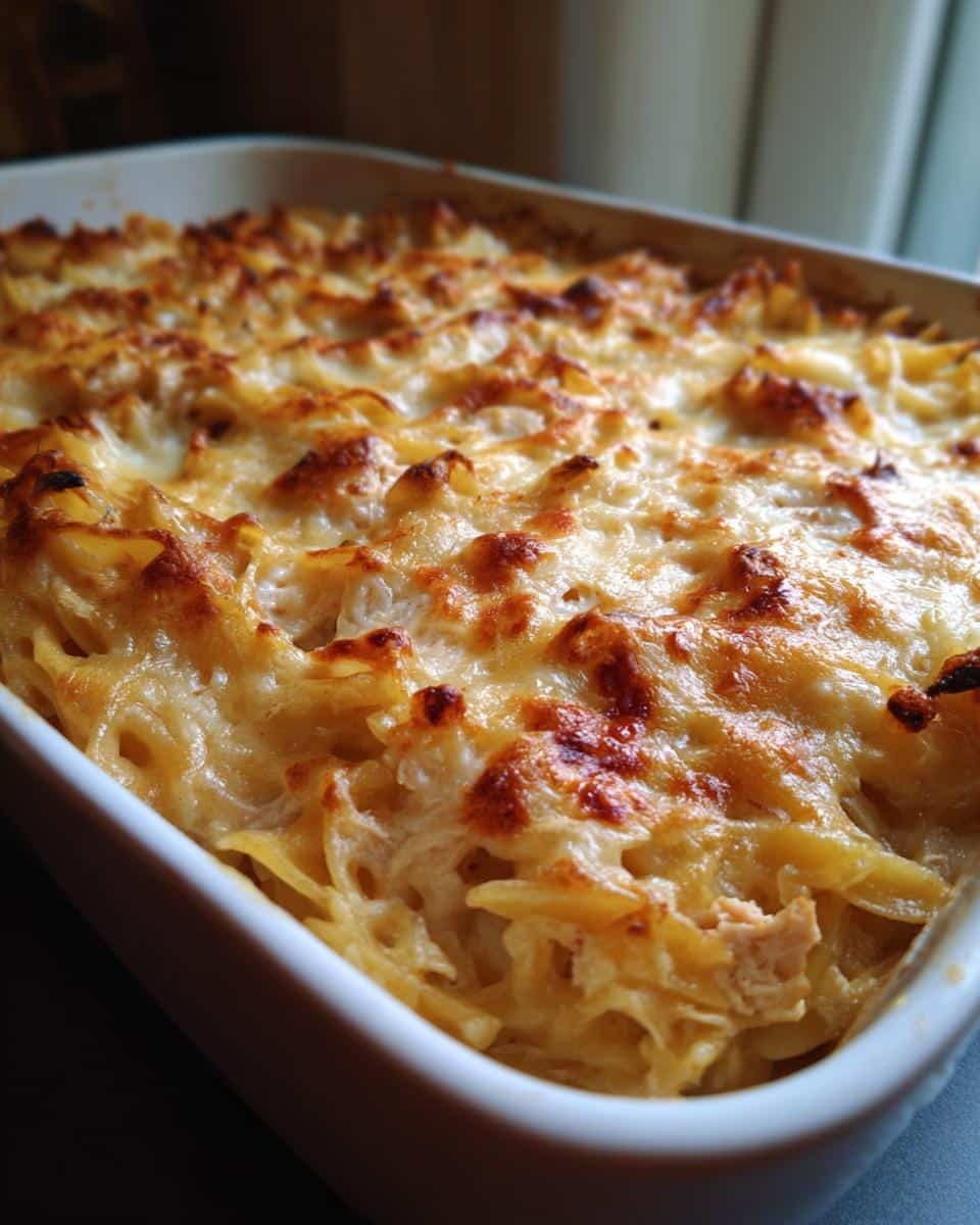 35-Minute Leftover Turkey Alfredo Pasta Bake That Wows 4 leftover turkey Alfredo pasta bake - detail 1