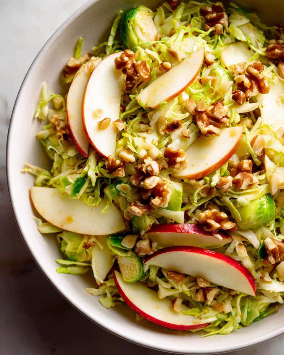 shaved Brussels sprout apple salad​ - detail 1