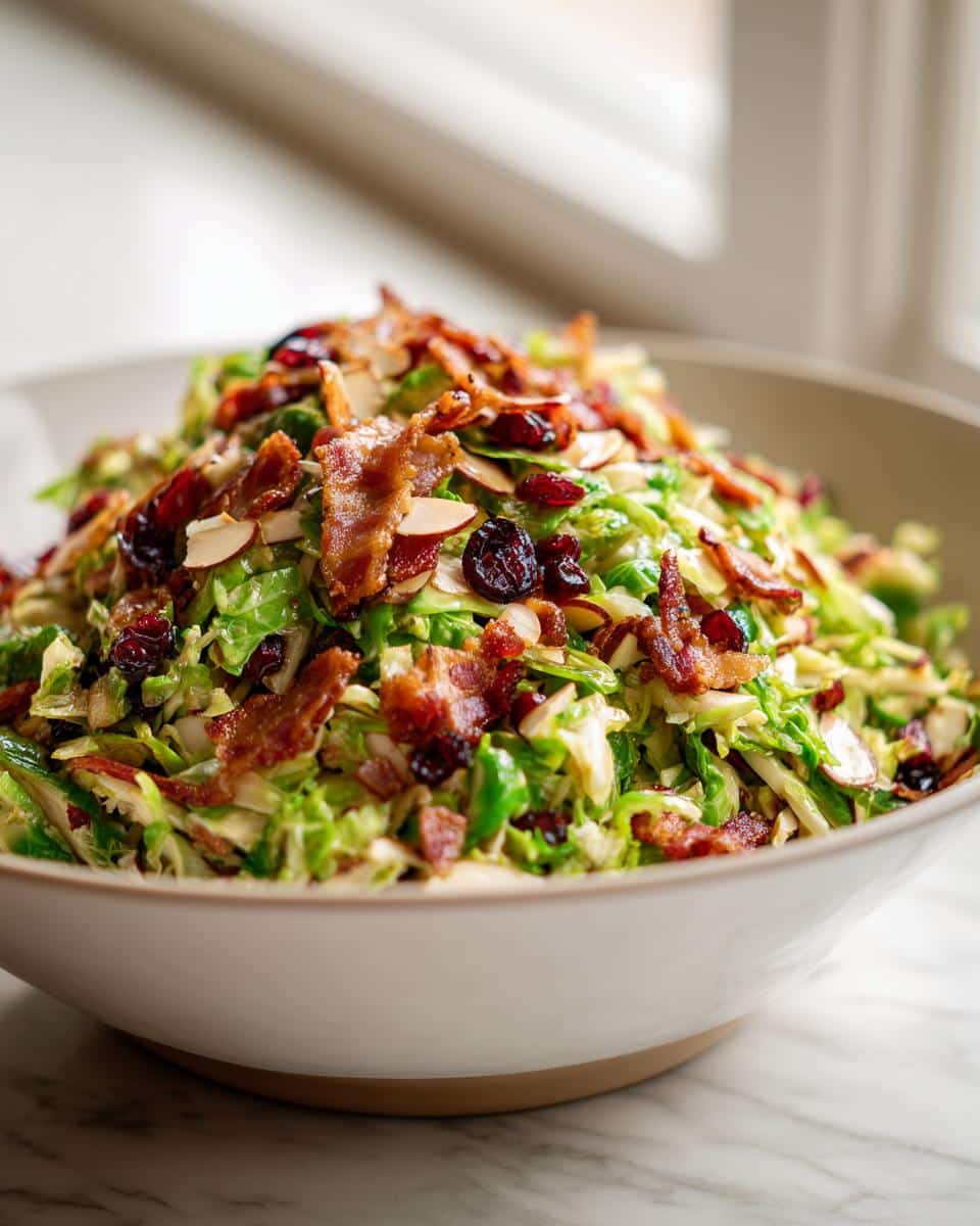 shaved Brussels sprout salad with bacon​ - detail 1