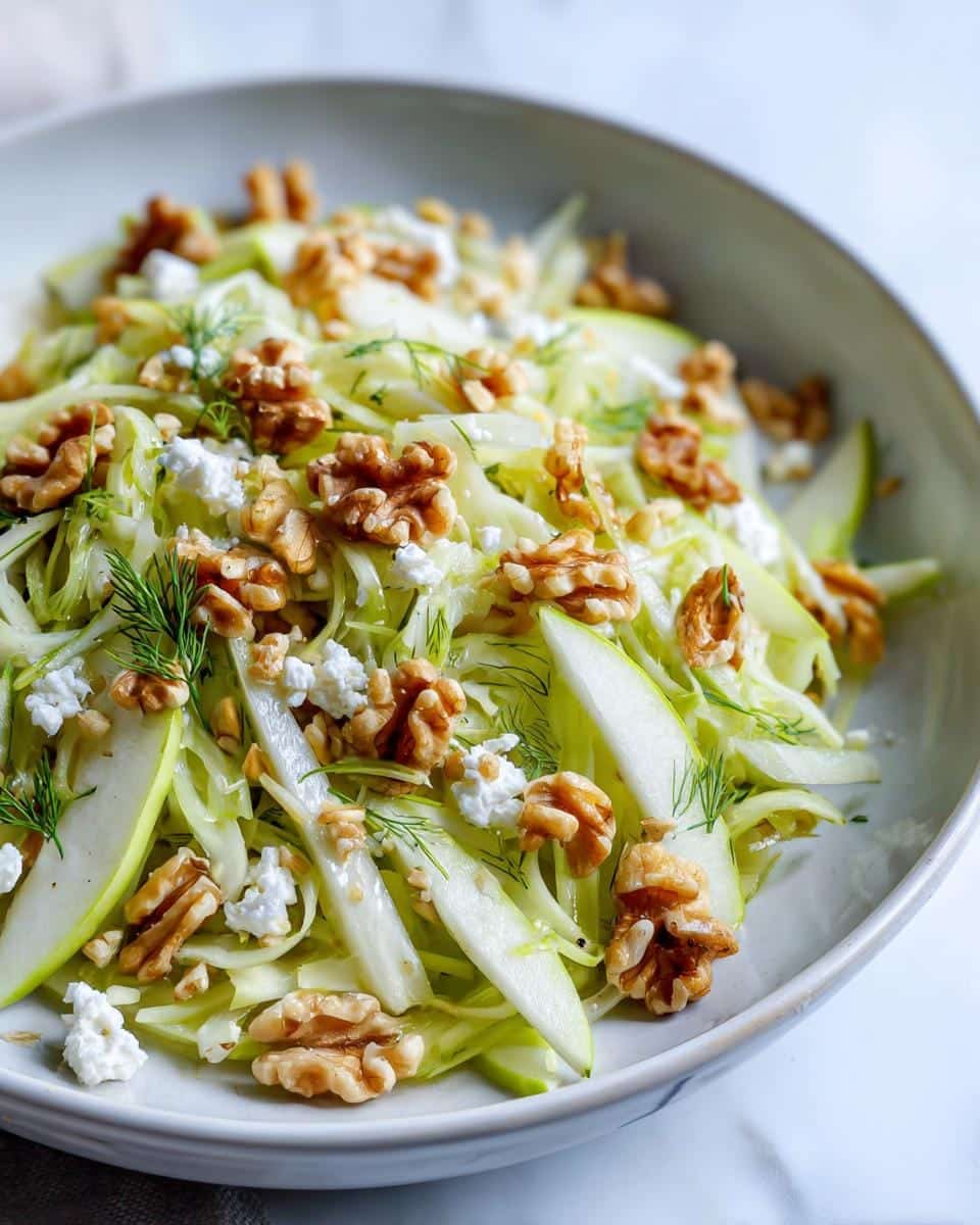 10-Minute Shaved Fennel Apple Salad Recipe That's Irresistibly Crisp 4 shaved fennel apple salad - detail 1