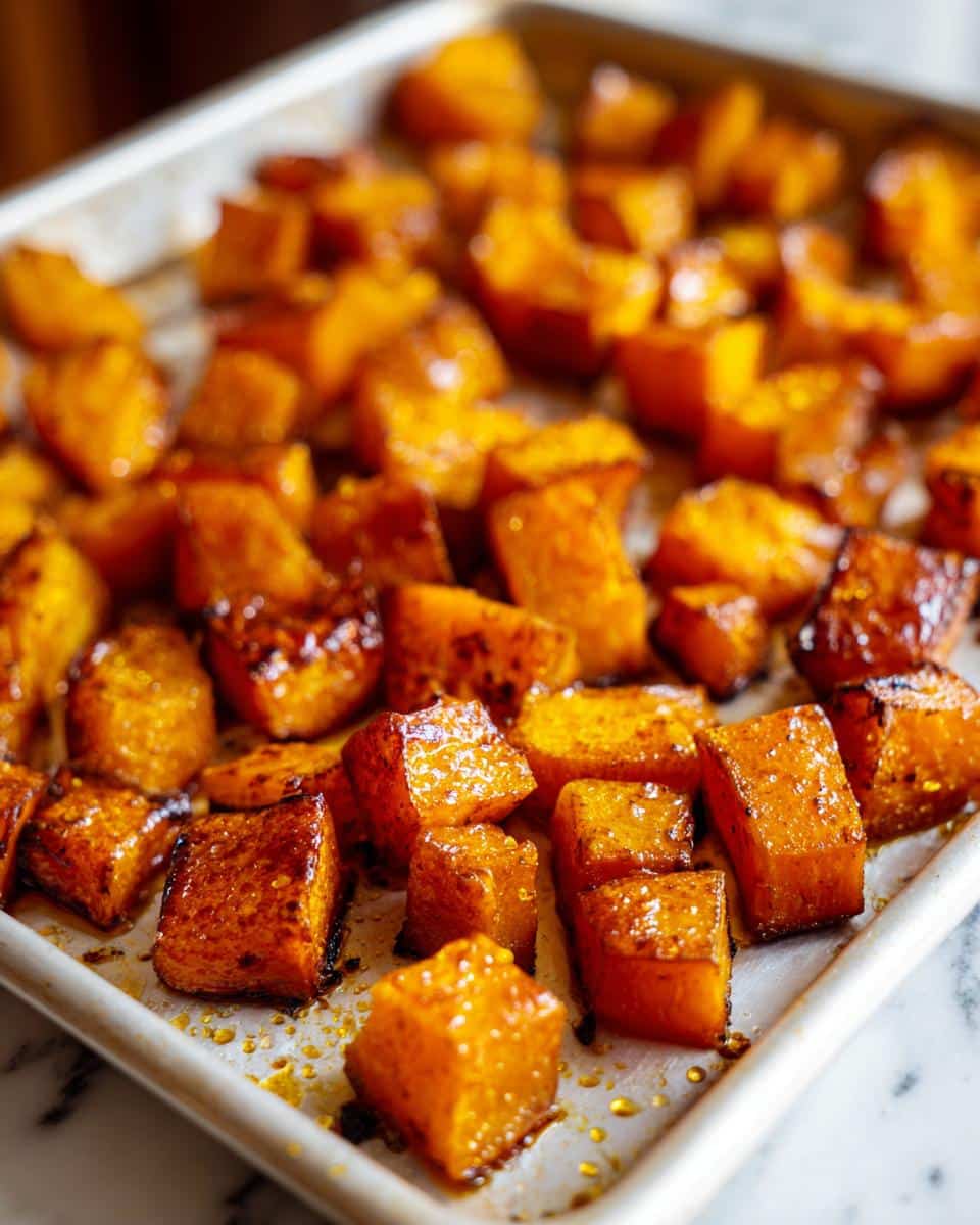 sheet pan maple roasted squash​ - detail 1