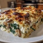 Creamy Spinach Mushroom White Lasagna Comfort in 45 Minutes 5 spinach mushroom white lasagna
