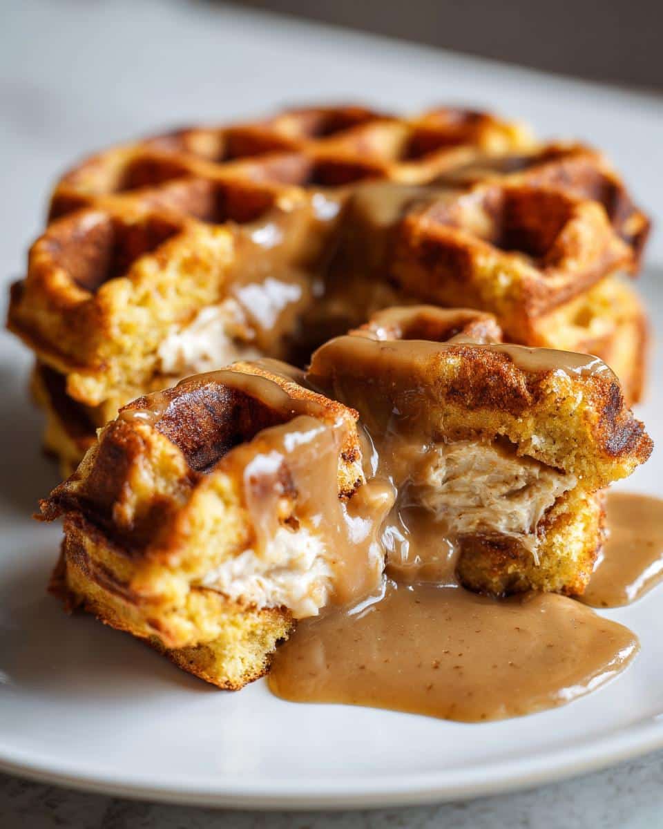 stuffing waffles with gravy​ - detail 1