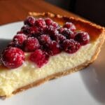 sugared cranberry custard pie​