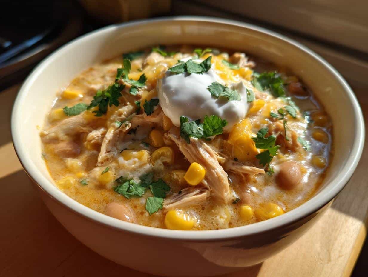 Creamy 6-Hour White Chicken Chili Crockpot Perfection