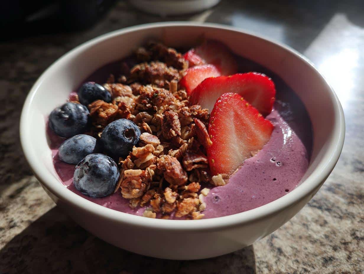5-Minute Berry Gut Health Smoothie Bowl That Heals Your Stomach