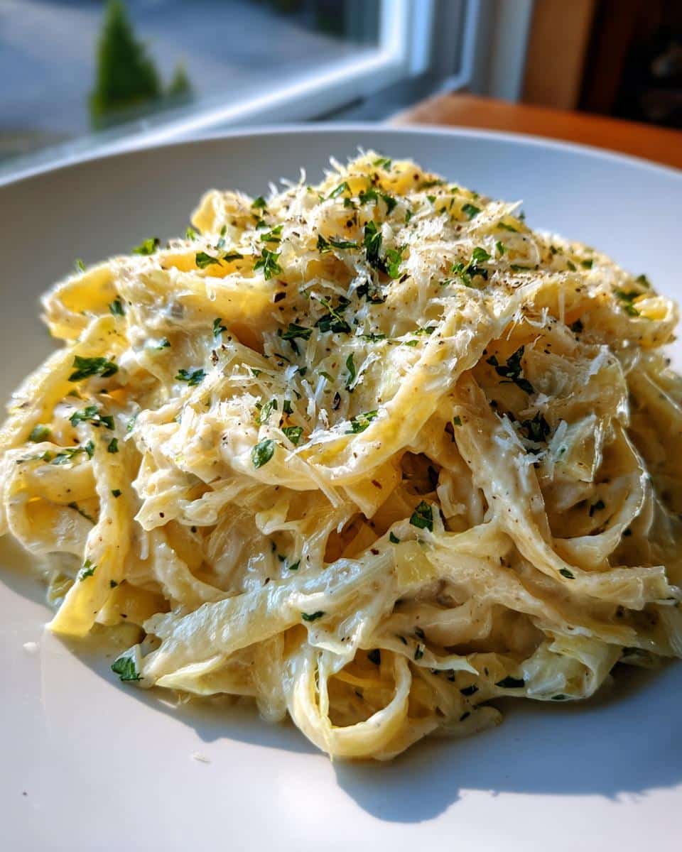 Creamy Cabbage Alfredo Pasta: 30-Minute Comfort Food Bliss