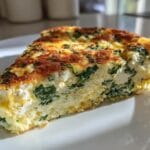 easter frittata with spinach and feta